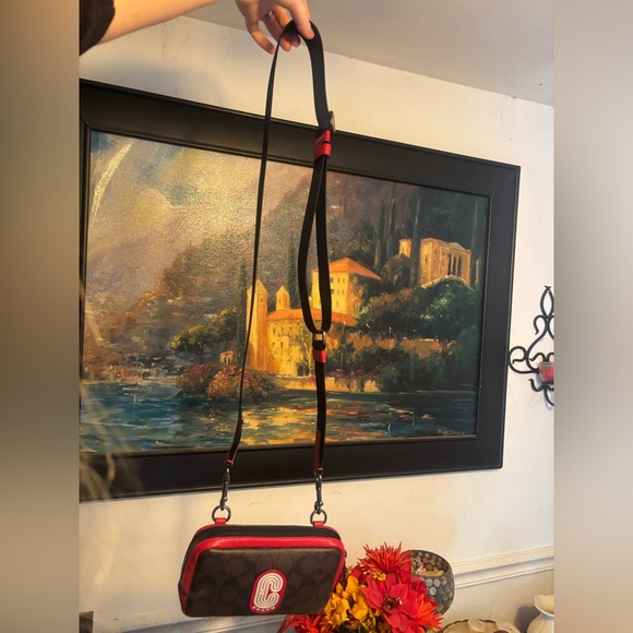 Coach Carrier Phone Crossbody In Colorblock Signature Canvas With Coach Patch - Picture 13 of 16